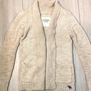 Abercrombie & Fitch cream colored cardigan